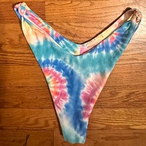 Skatie Swim Bottoms in Kingston: tie dye